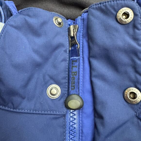 L.L. Bean Vintage Y2K Insulated Ski Snow Hoodie Jacket Mens Large Blue Nylon - Picture 15 of 16